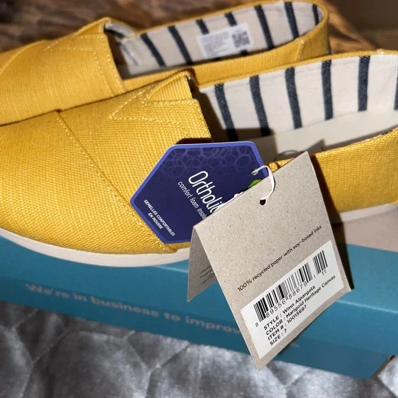 TOMS Alpargata Heritage Canvas in Marigold-SOLD - Picture 2 of 6